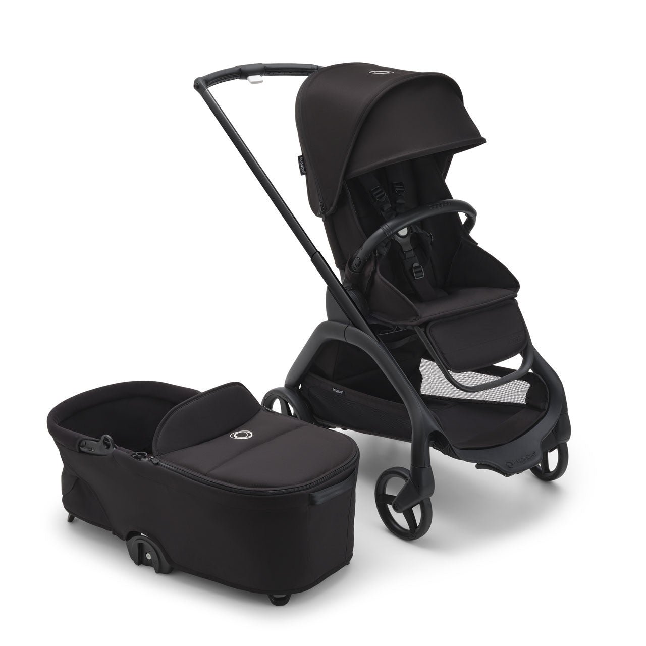 Bugaboo Dragonfly universālie ratiņi 2in1 Black/Midnight Black – 2