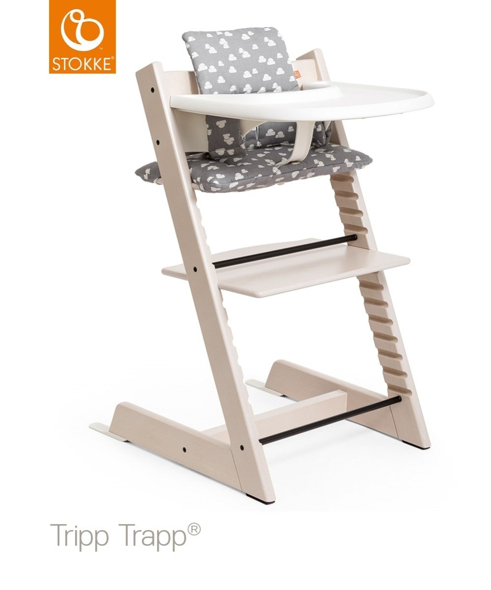 Stokke Tripp Trapp barošanas krēsls – Whitewash – foto 2