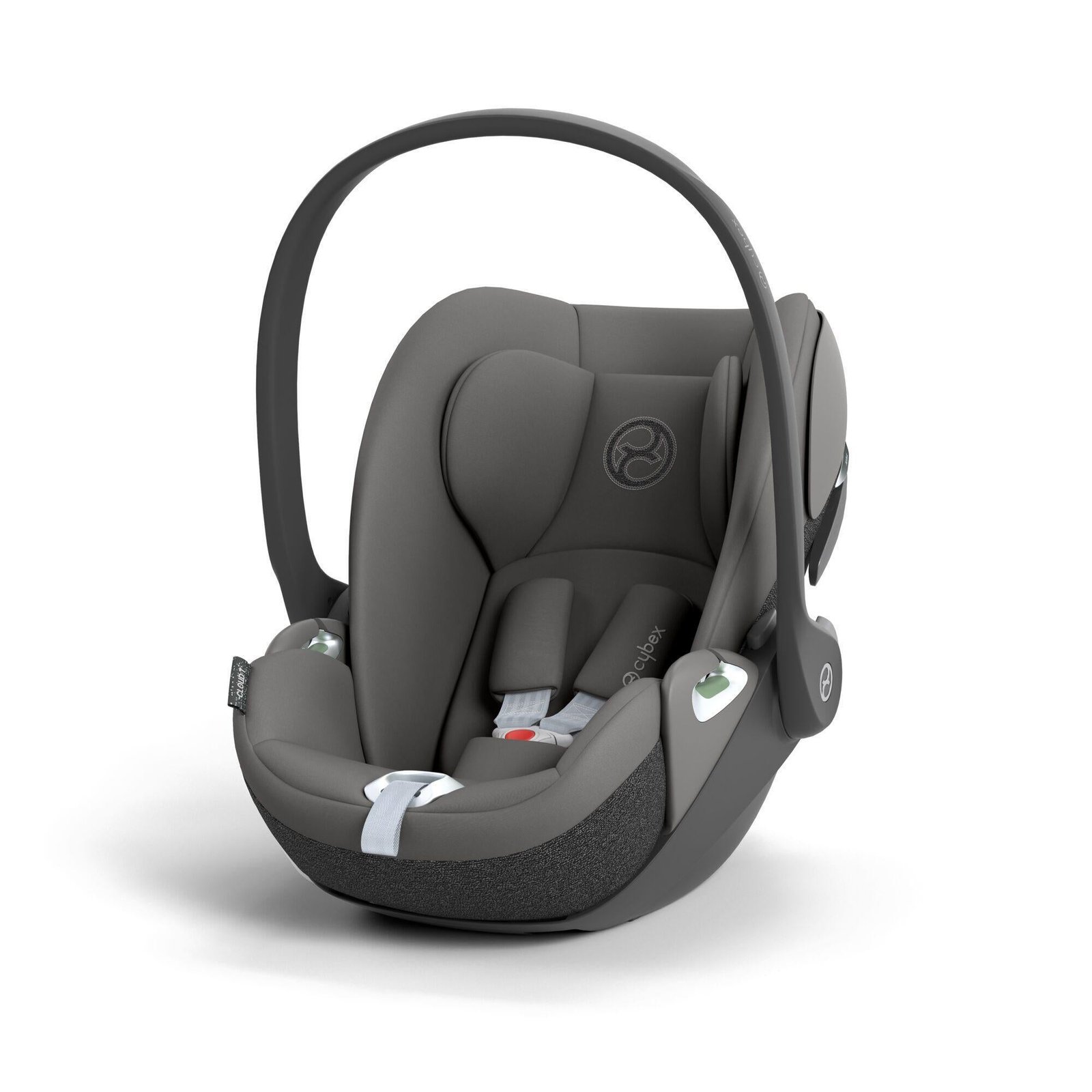 Cybex Cloud T i-Size mirage pelēks autokrēsliņš ar rokturi un jumtiņu