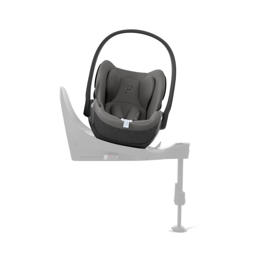 Cybex pelēks autokrēsliņš ar kāju un drošības loku