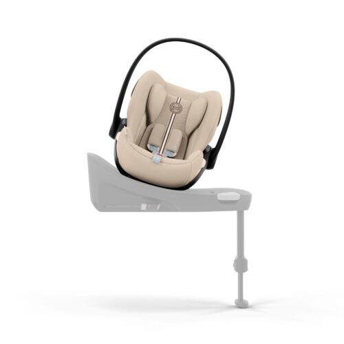 Cybex autokrēsliņš bēšā krāsā ar balstu un drošības rokturi