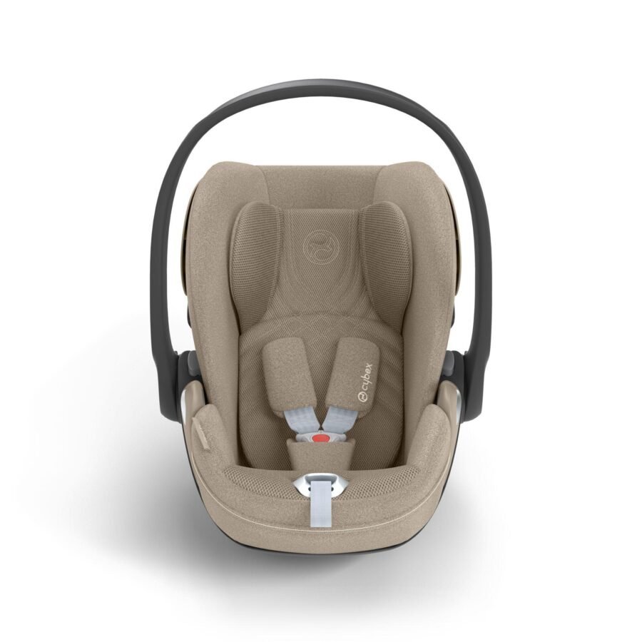 Cybex Cloud T i-Size bēšs autokrēsliņš ar rokturi un iekšējām drošības jostām