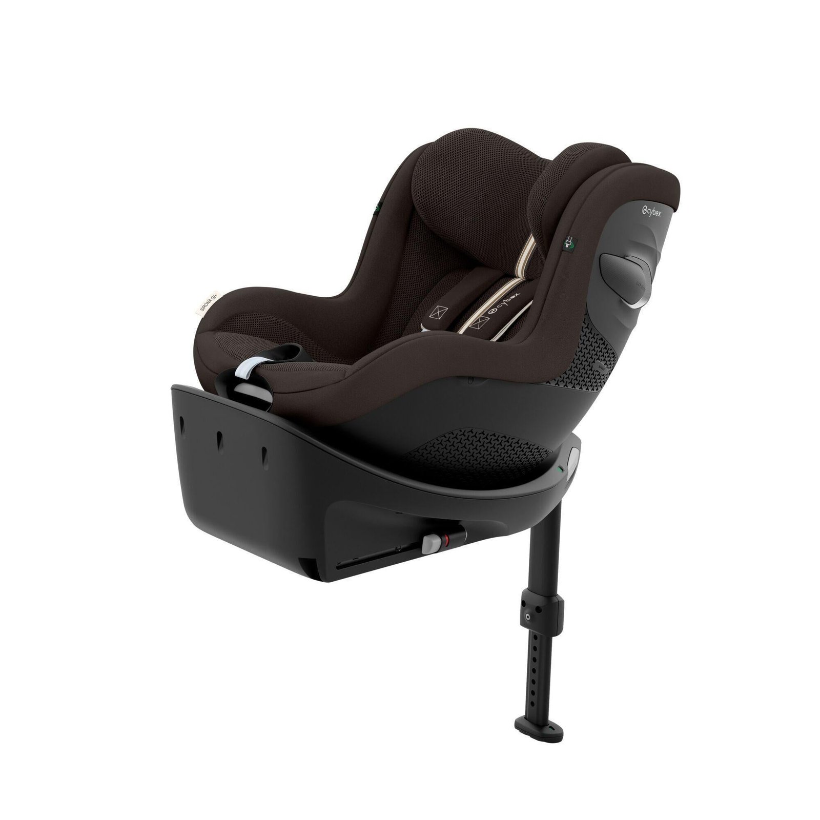 Cybex Sirona Gi i-Size brūns autokrēsliņš ar Isofix bāzi un regulējamu atbalsta kāju
