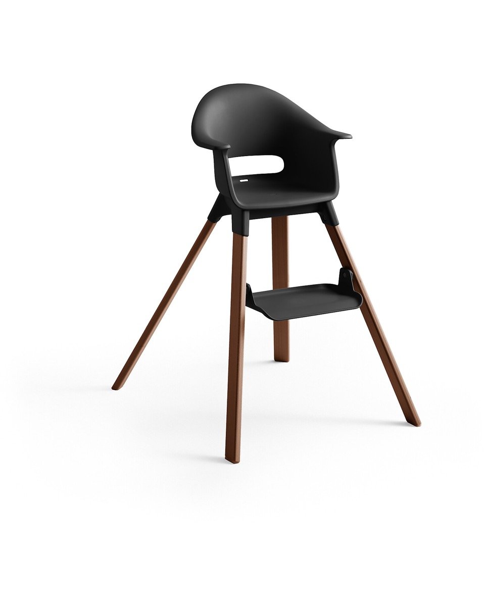 Stokke Clikk barošanas krēsls – Black-Warm Brown – foto 1