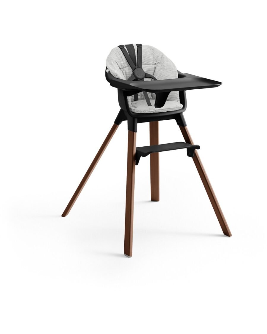 Stokke Clikk barošanas krēsls – Black-Warm Brown – foto 4