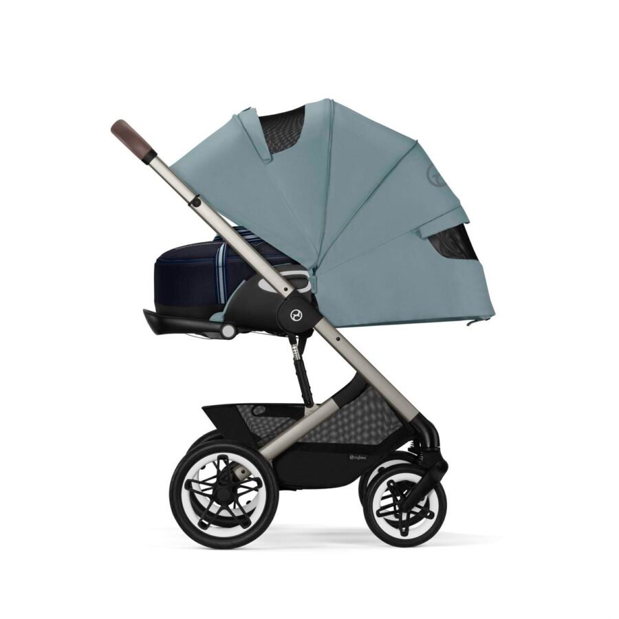Cybex Talos S Lux universālie ratiņi 2in1 Stormy Blue (Taupe Frame) 4