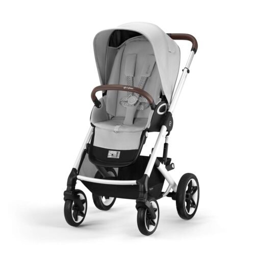 Cybex Talos S Lux universālie ratiņi 2in1 Stone Grey (Silver Frame) 3