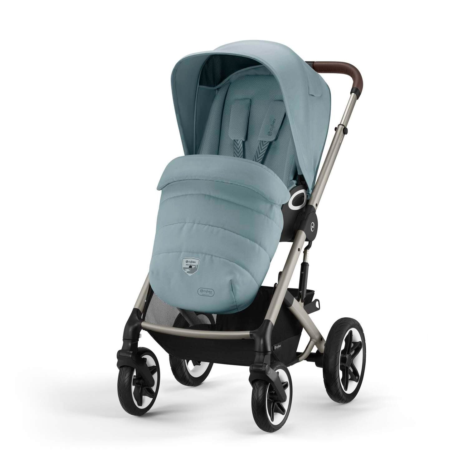 Cybex Talos S Lux universālie ratiņi 2in1 Stormy Blue (Taupe Frame) 2