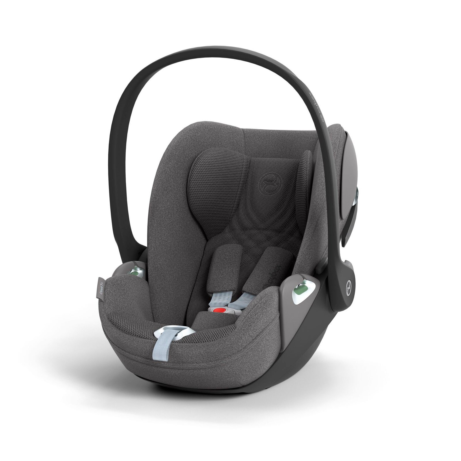 Cybex Cloud T i-Size pelēks autokrēsliņš ar ieliktni un rokturi noņemšanai
