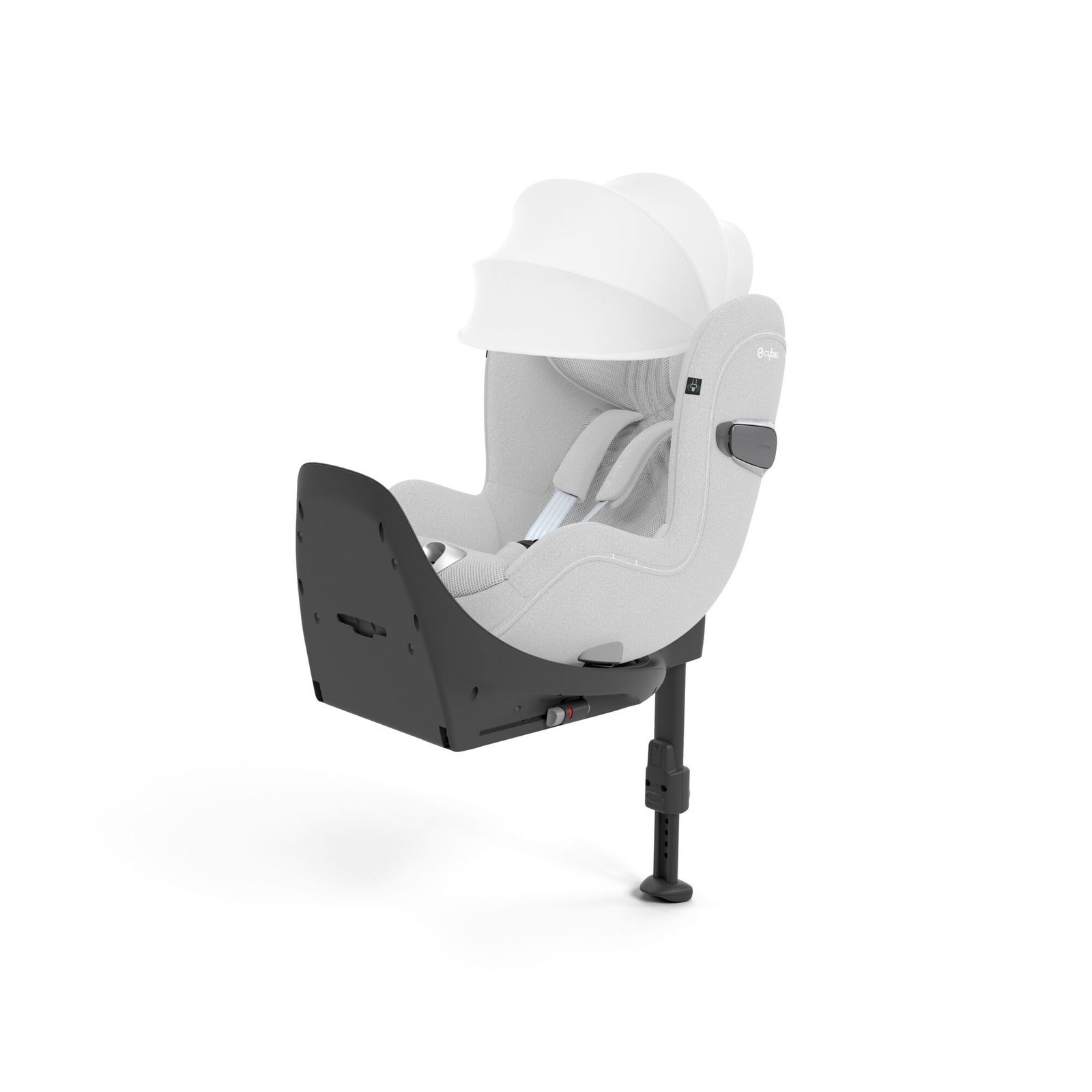 Cybex Sirona T i-Size autokrēsls 45-105 cm, Plus Platinum White 2