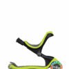 Zaļš Globber Go Up Deluxe Lights skrejritenis ar izgaismotu priekšējo riteni un melnu rāmi