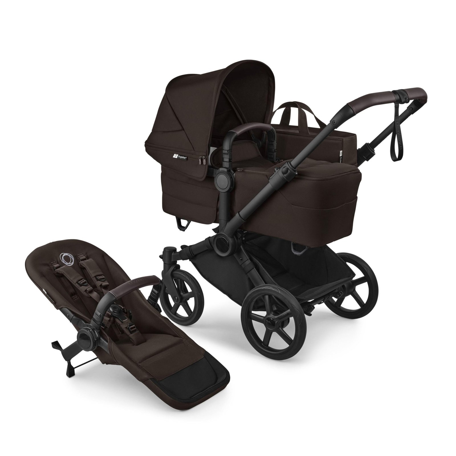 Bugaboo Donkey 6 Mono universālie ratiņi 2in1 Cocoa Brown