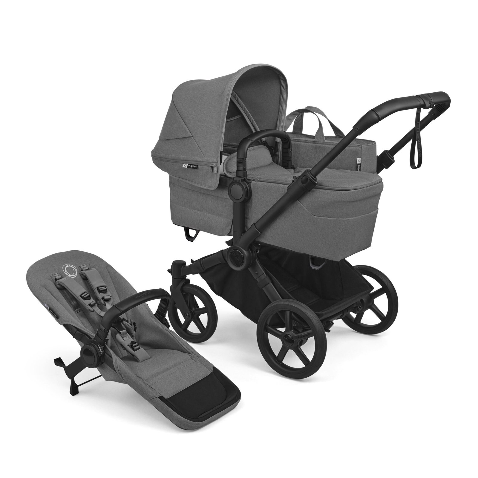 Bugaboo Donkey 6 Mono universālie ratiņi 2in1 Moon Grey