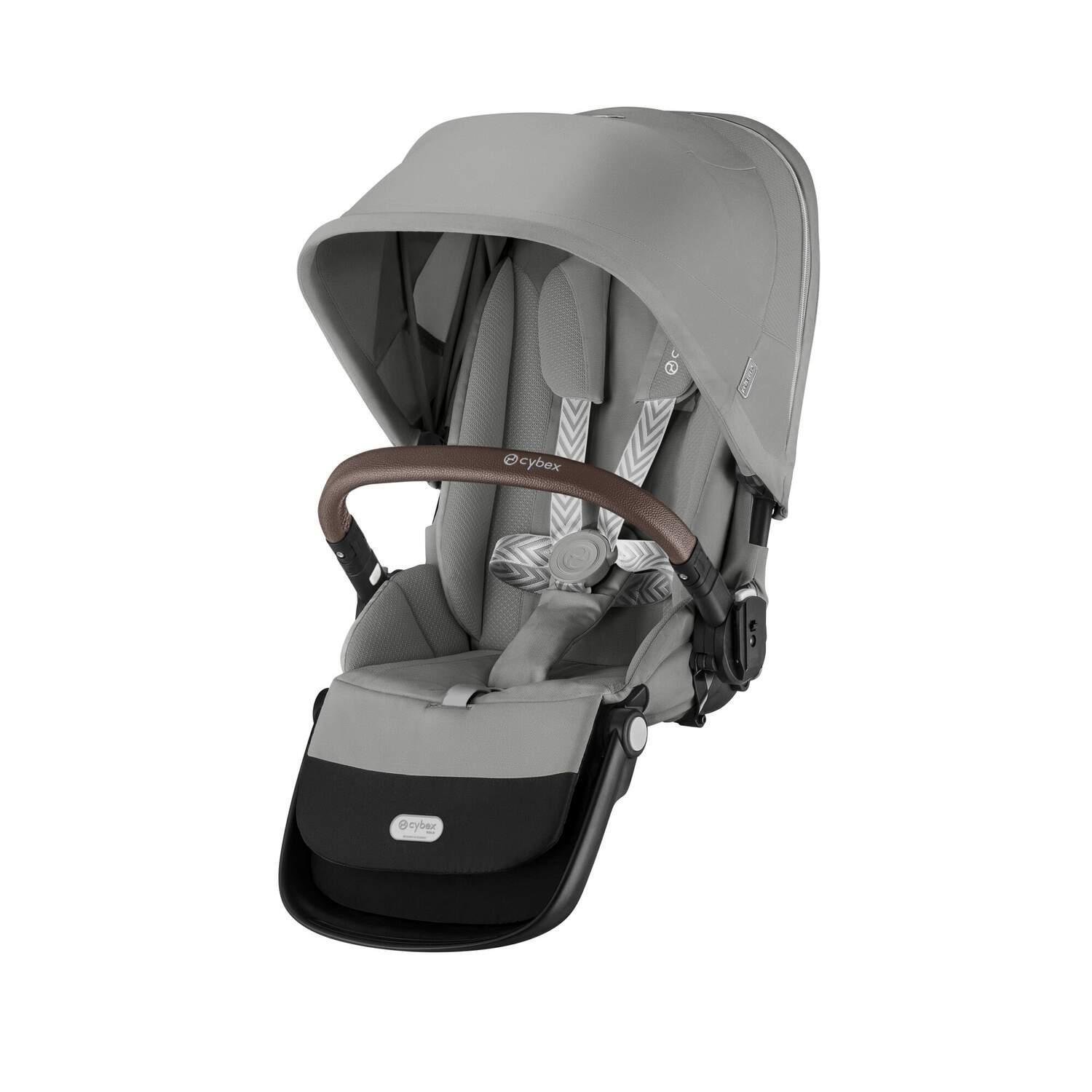 Cybex Gazelle S sēžamā daļa Stone Grey, sudraba rāmim