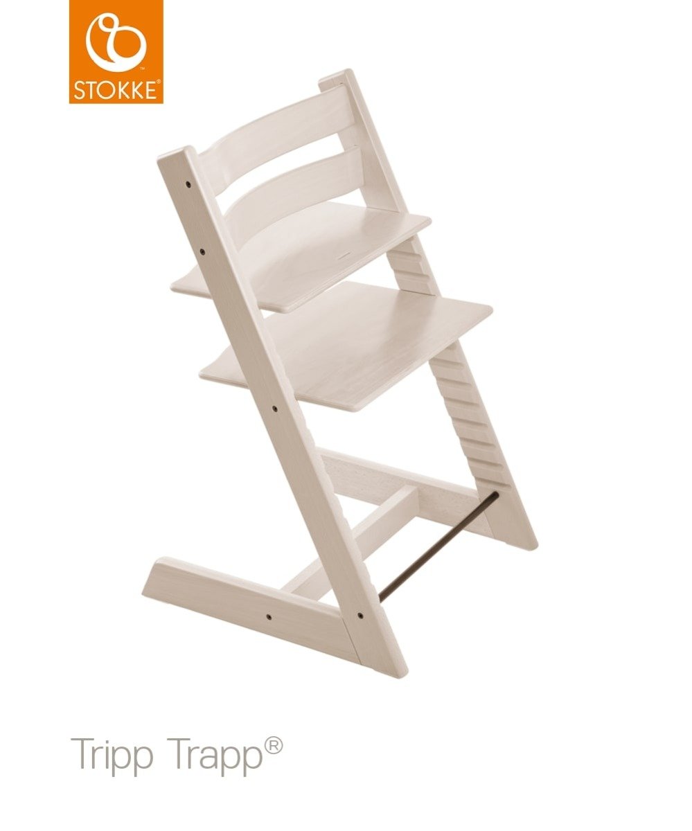Stokke Tripp Trapp barošanas krēsls – Whitewash – foto 1
