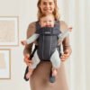 BabyBjörn Mini 3D Airy Mesh ķengursoma Anthracite 4