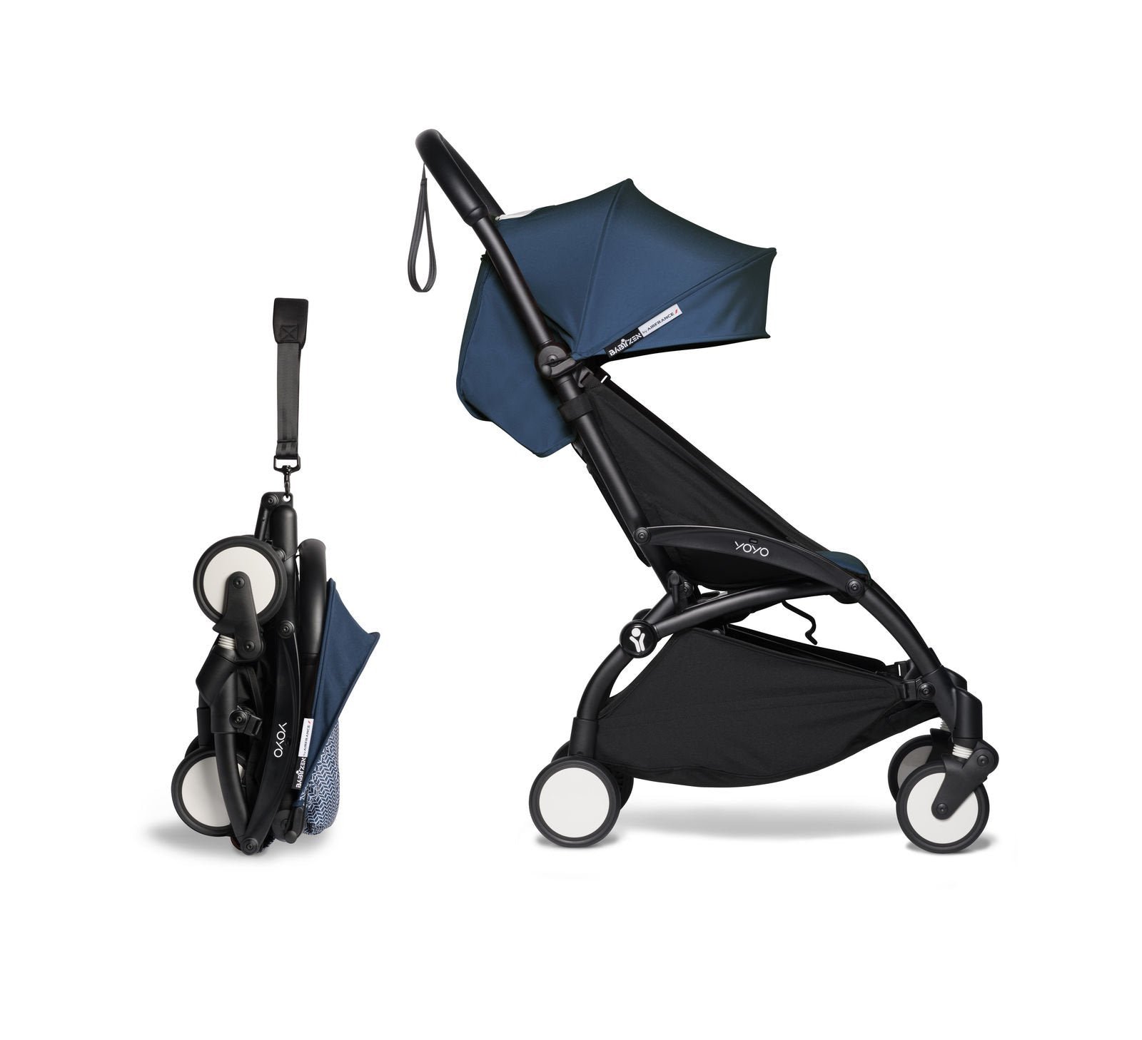 BABYZEN YOYO² 6+ sporta rati Frame Black / Air France Blue BABYZEN YOYO² 6+ sporta rati Frame Black / Air France Blue