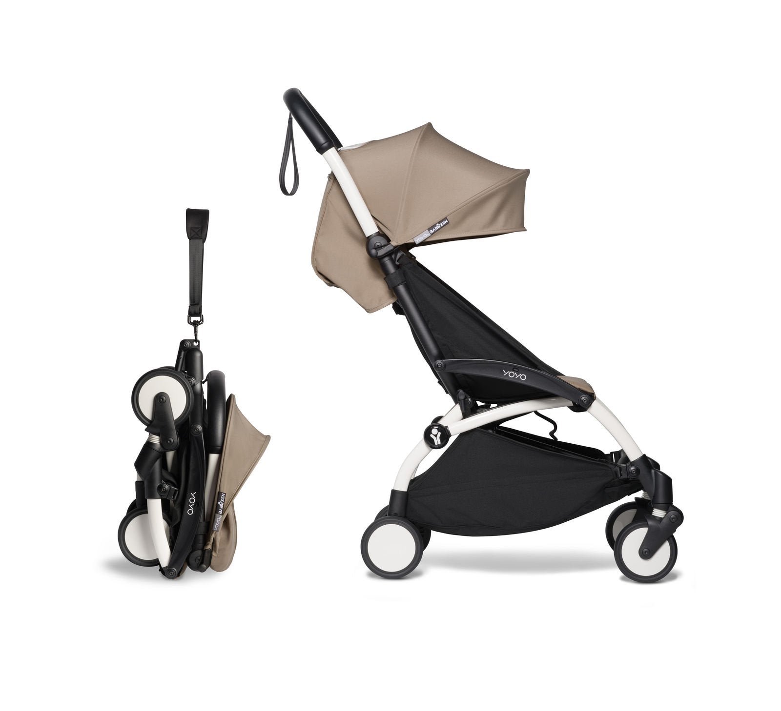 BABYZEN YOYO² 6+ sporta rati Frame White / Taupe BABYZEN YOYO² 6+ sporta rati Frame White / Taupe
