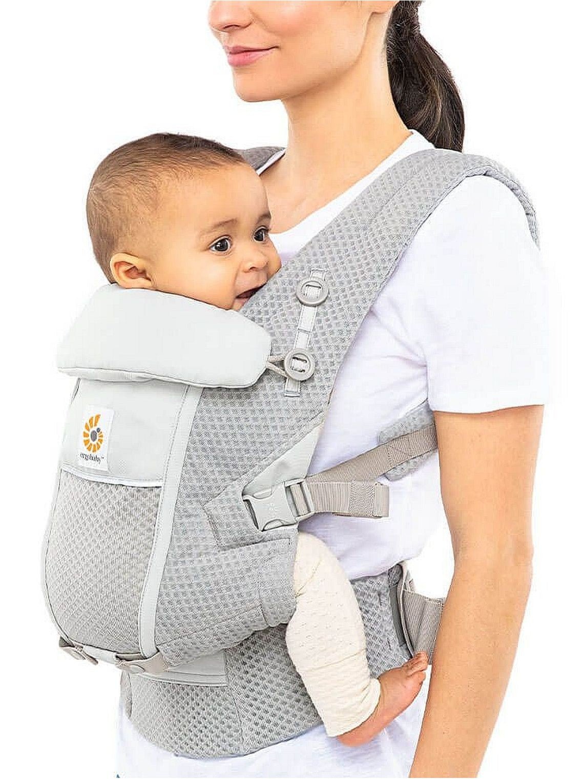 Ergobaby Adapt SoftFlex Mesh ķengursoma Pearl Grey 2