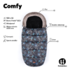 Petite&Mars Comfy 4in1 ziemas guļammaiss ratiem – Rich Brown – 5