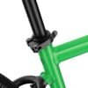 WOOM EXPLORE 4 bērnu velosipēda Jungle Green rāmja skava ar melnu stūres statni