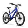 WOOM EXPLORE 4 bērnu velosipēds zilā krāsā ar melnu rāmi un disku bremzēm