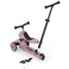 Rozā Scoot and Ride Highwaykick 1 skrejritenis ar stūmējrokturi un trim riteņiem