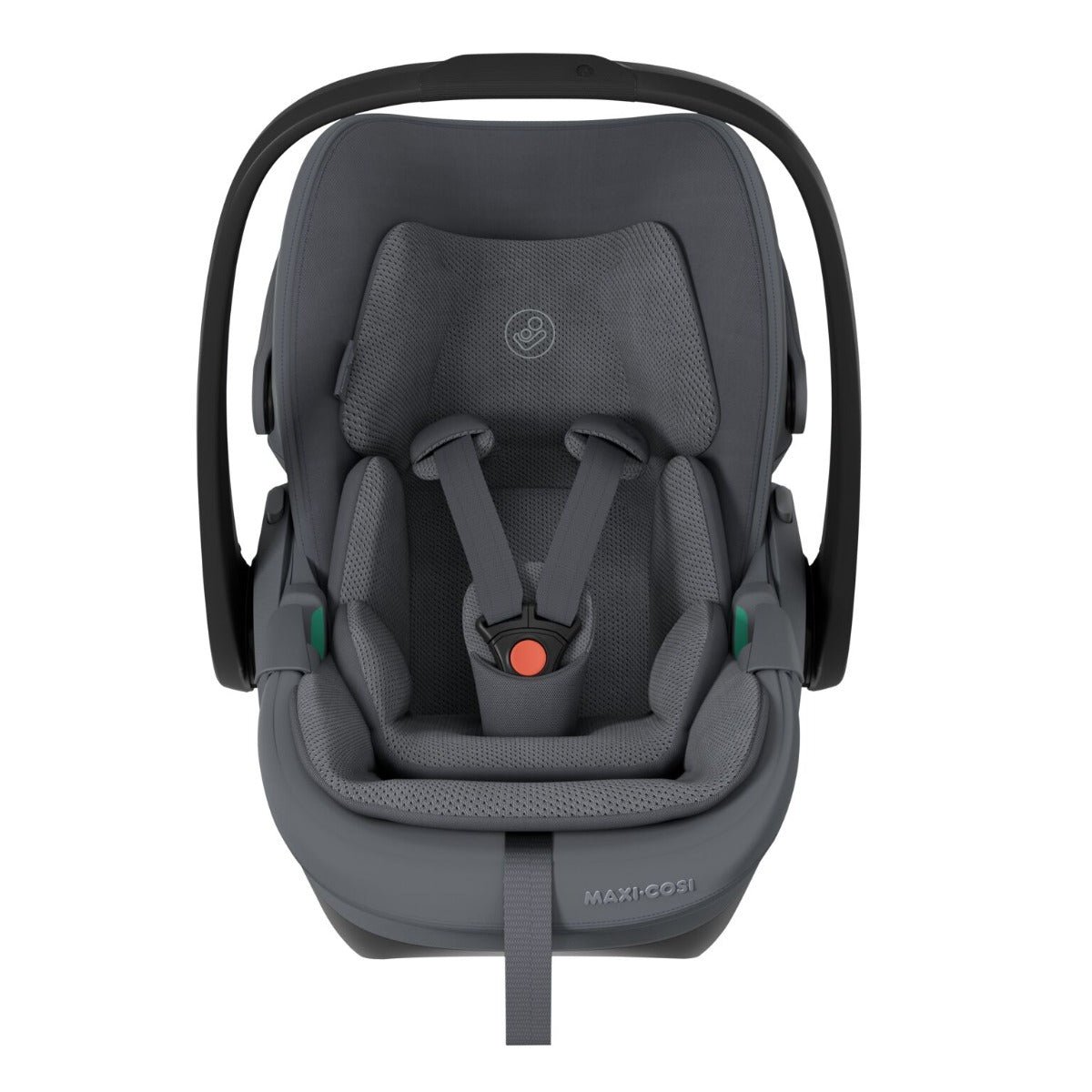 Maxi-Cosi Pebble S autokrēsliņš pelēkā krāsā ar siksnām un rokturi