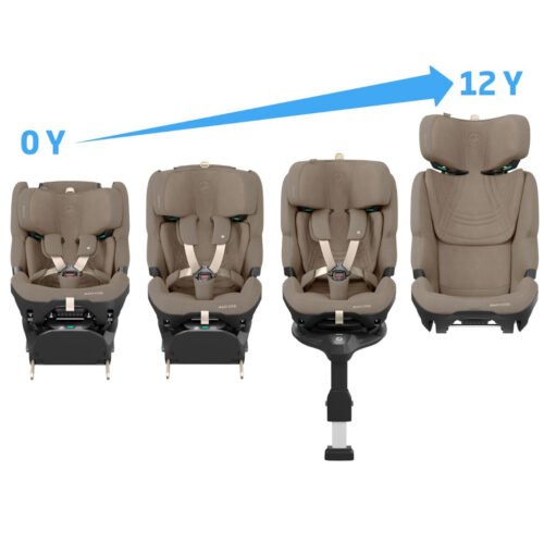 Maxi-Cosi Pearl XL Slide Pro i-Size autokrēsls 61-150 cm, Authentic Truffle 3