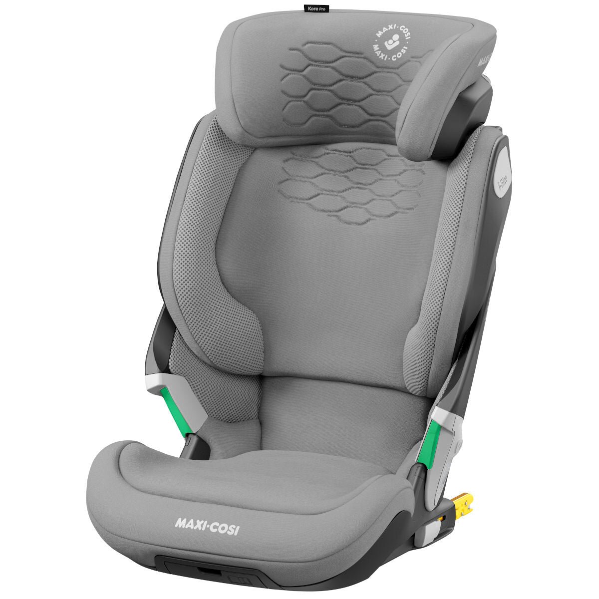 Maxi-Cosi Kore Pro i-Size pelēks autokrēsliņš ar regulējamu galvas balstu un sānu aizsardzību