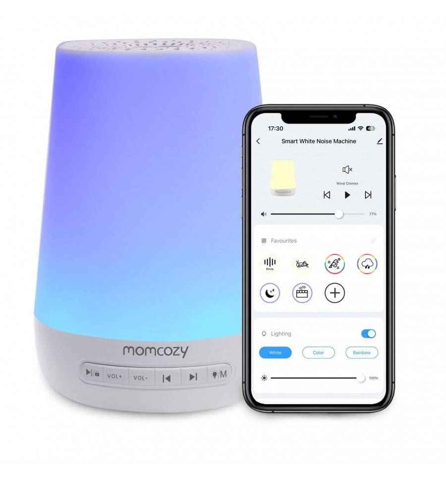 Momcozy baltā trokšņa ierīce ar naktslampiņu