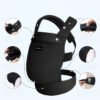 Momcozy ergonomiskā ķengursoma ar tīkliņu Black 3