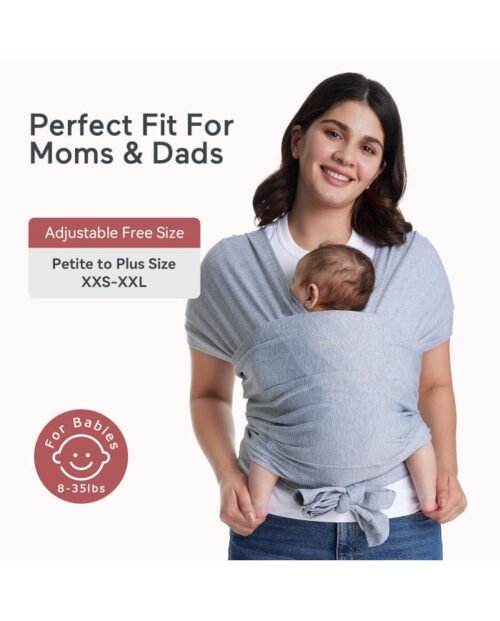Momcozy slings ar gredzeniem Grey 5
