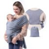 Momcozy slings ar gredzeniem Grey