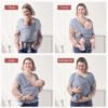 Momcozy slings ar gredzeniem Grey 2