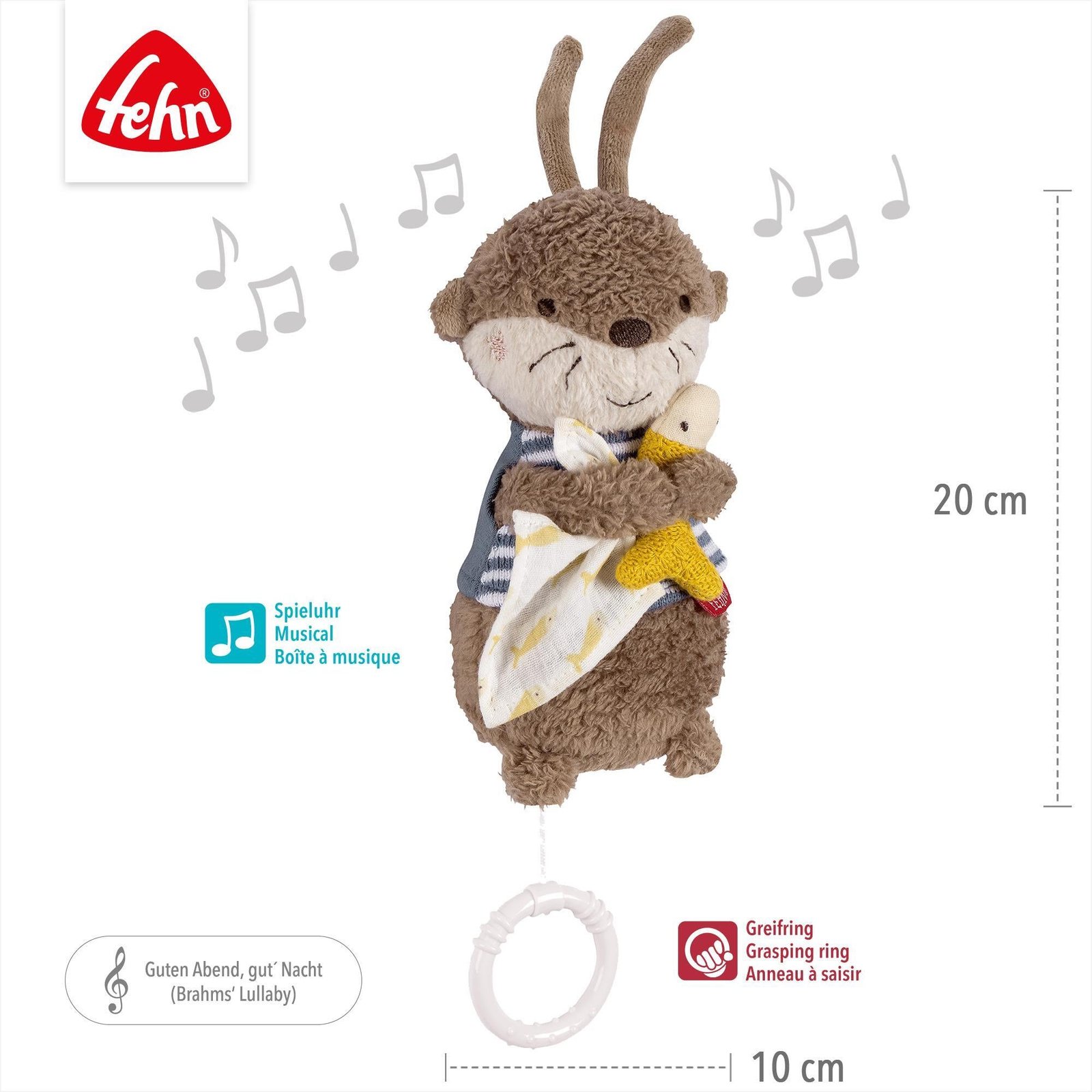 Fehn muzikālā rotaļlieta Ūdrs Theo – foto 2