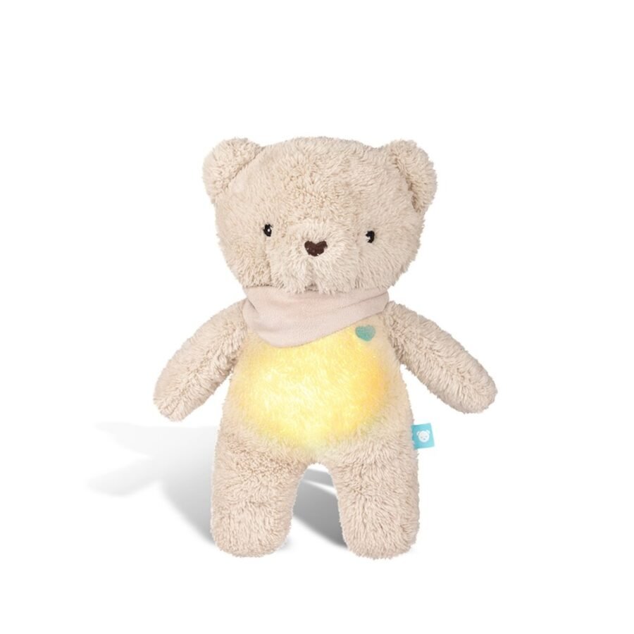 myHummy 5in1 miega lācītis ar sildītāju, naktslampiņu un balto troksni – Bear Beige – 3