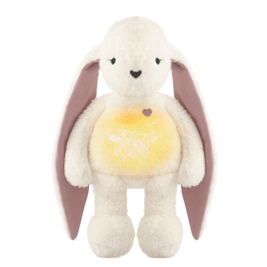 myHummy 7in1 miega zaķītis ar sildītāju, naktslampiņu un balto troksni – Bunny White-Pink – 3