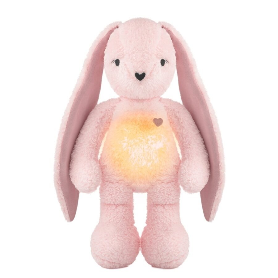 myHummy 5in1 miega zaķītis ar sildītāju, naktslampiņu un balto troksni – Bunny Pink – 3
