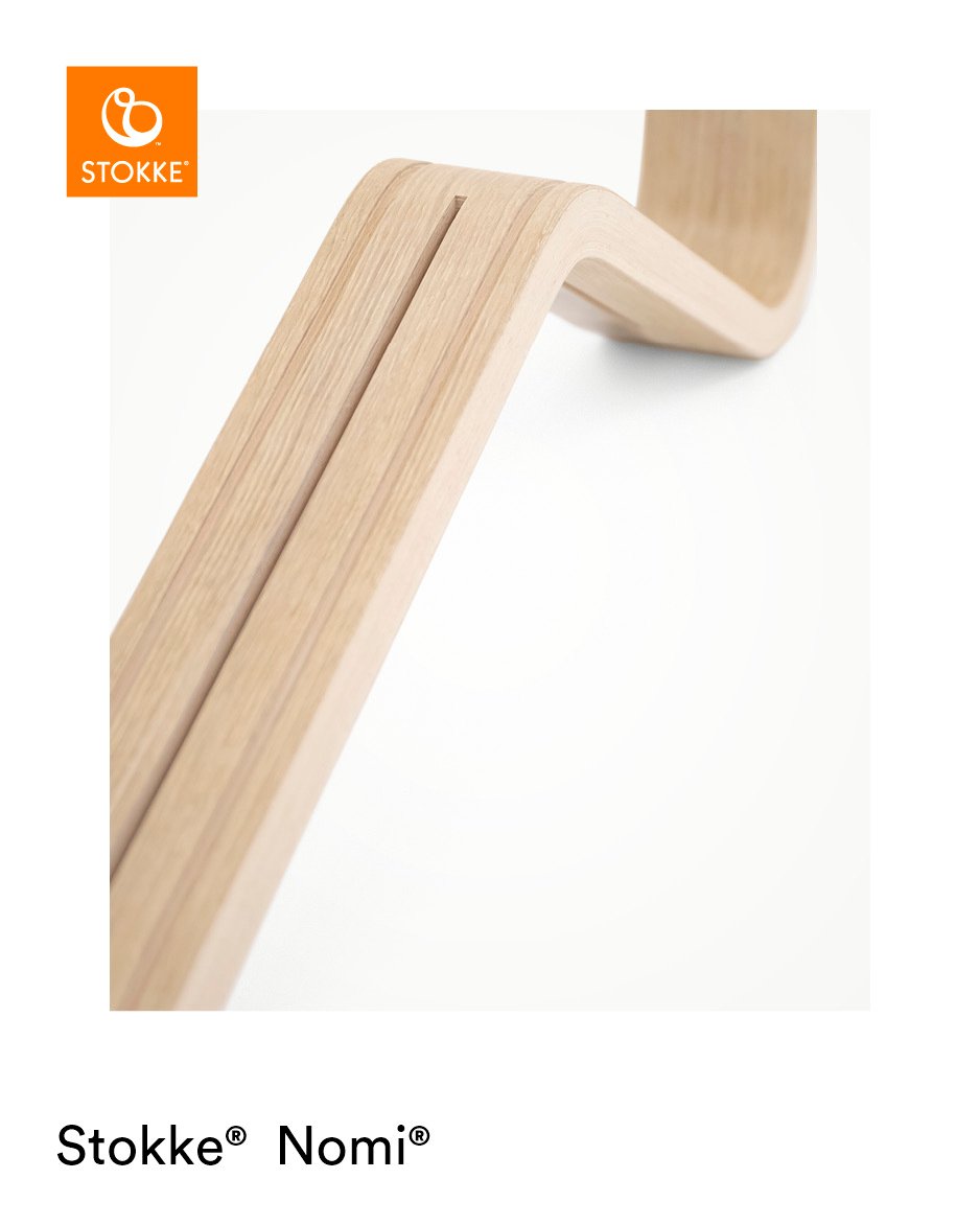 Stokke Nomi barošanas krēsls – Natural rāmis / Black – foto 2