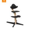 Stokke Nomi barošanas krēsls – Natural rāmis / Black – foto 1