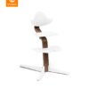 Stokke Nomi barošanas krēsls – Walnut rāmis / White – foto 1