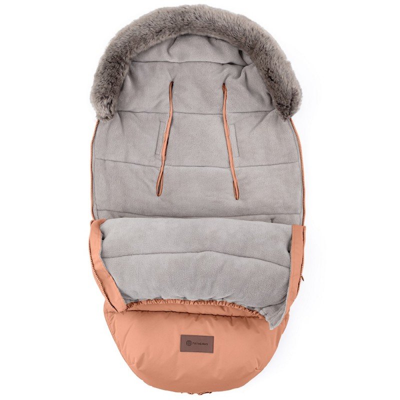 Petite&Mars Comfy 4in1 ziemas guļammaiss ratiem – Pastel Peach – 2