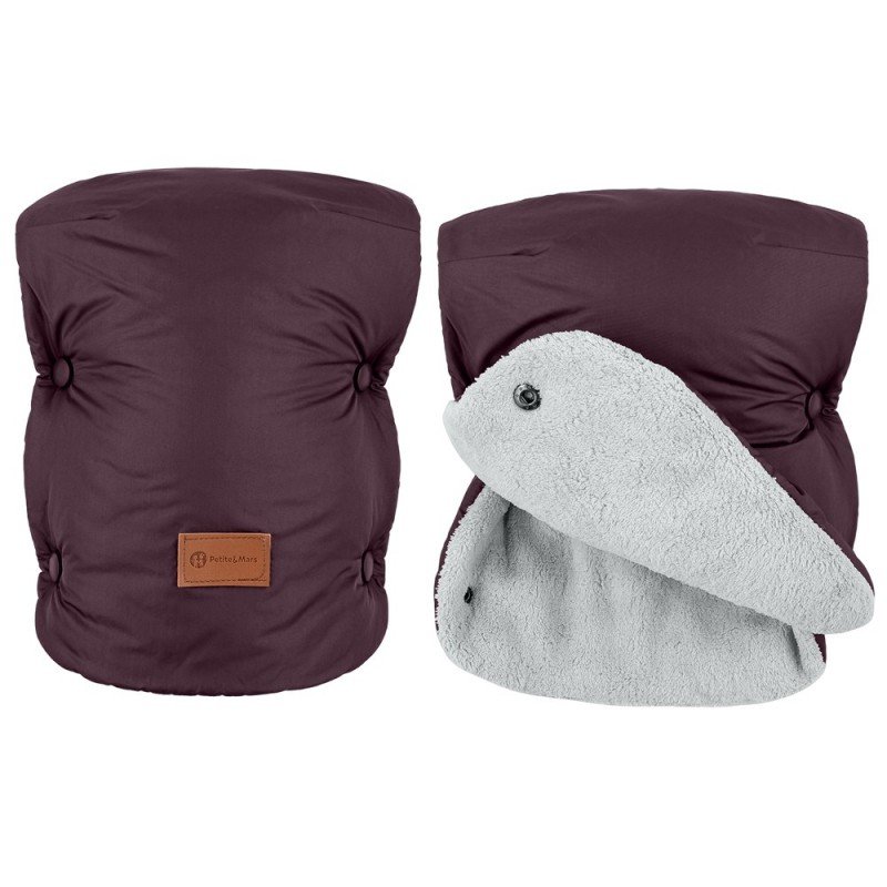 Petite&Mars Jasie ziemas cimdi ratiem – Mysterious Plum