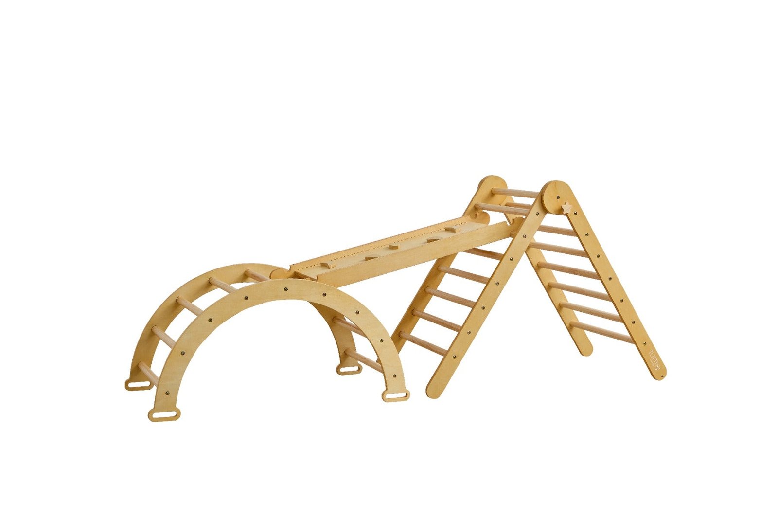 Tutti Bambini kāpelēšanas komplekts 3in1 – Natural Wood – foto 2