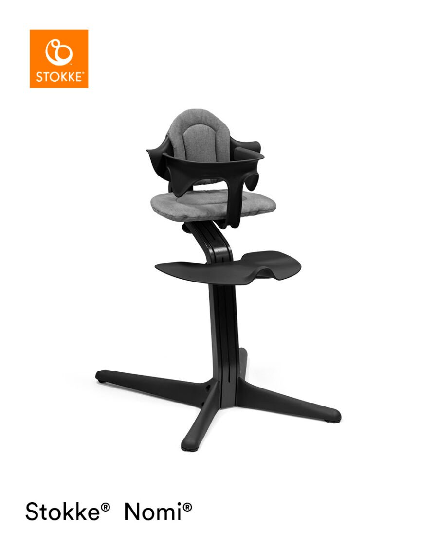 Stokke Nomi barošanas krēsls – Black rāmis / Black – foto 3
