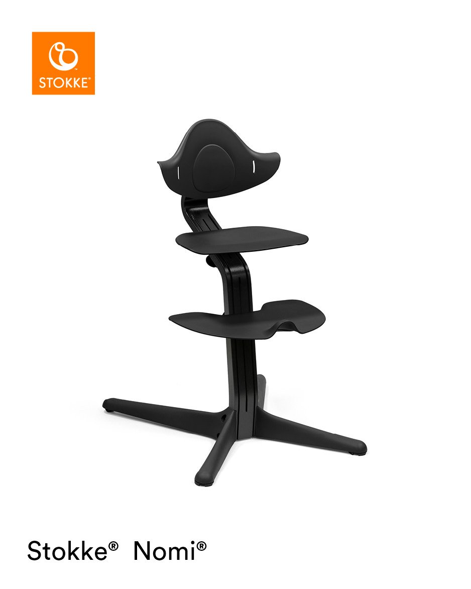 Stokke Nomi barošanas krēsls – Black rāmis / Black – foto 1