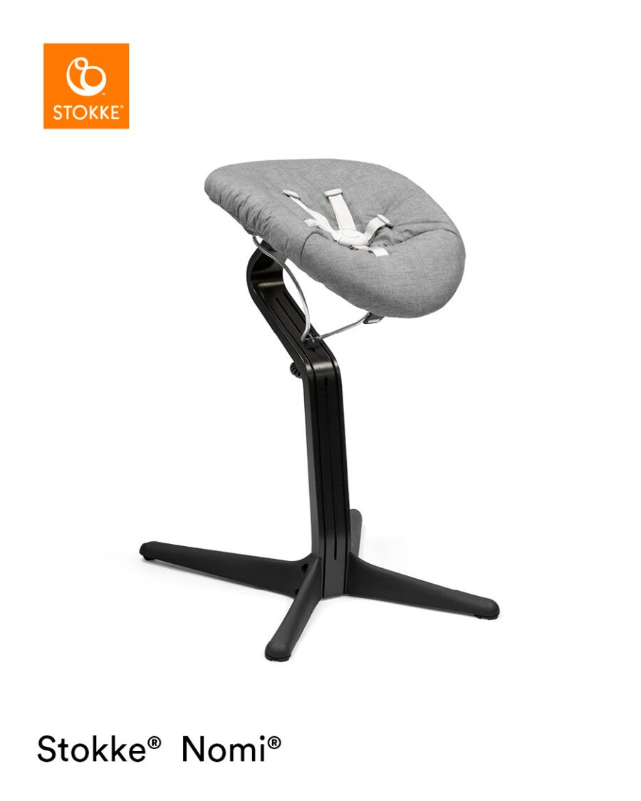 Stokke Nomi barošanas krēsls – Black rāmis / Black – foto 4