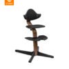 Stokke Nomi barošanas krēsls – Walnut rāmis / Black – foto 1