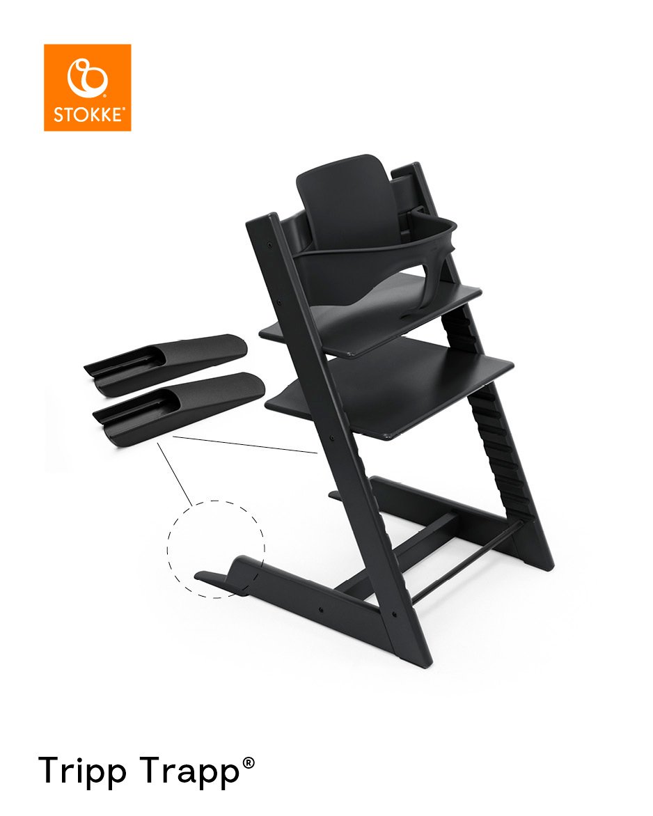 Stokke Tripp Trapp barošanas krēsls + Baby Set² komplekts – Black – foto 2